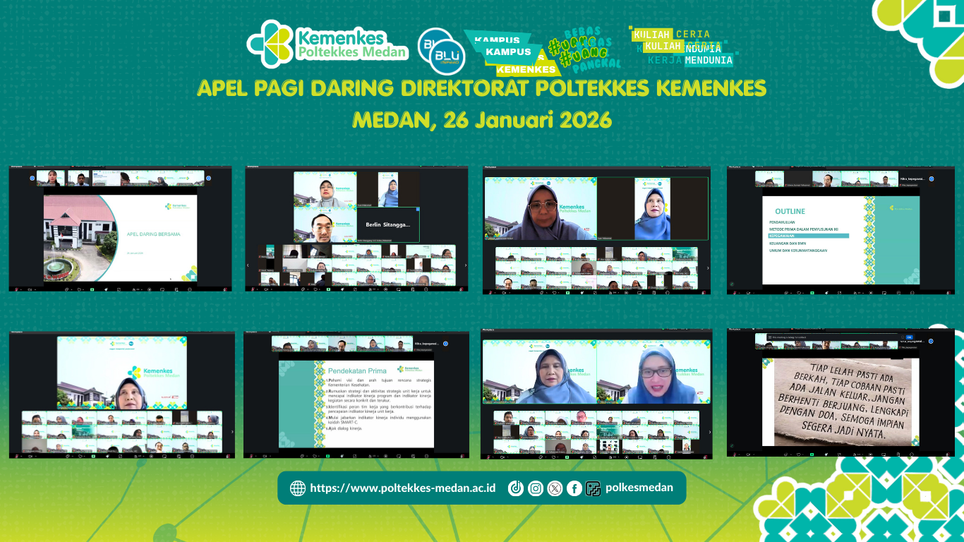 Apel Pagi Daring Poltekkes Kemenkes Medan, 26 Januari 2026